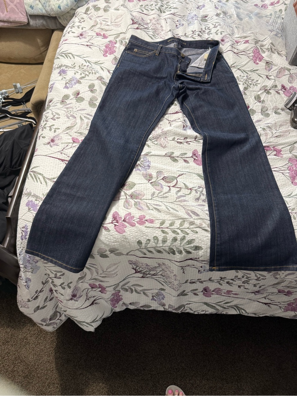 Michael Kors Dark Blue Women's Bootcut Jeans C8